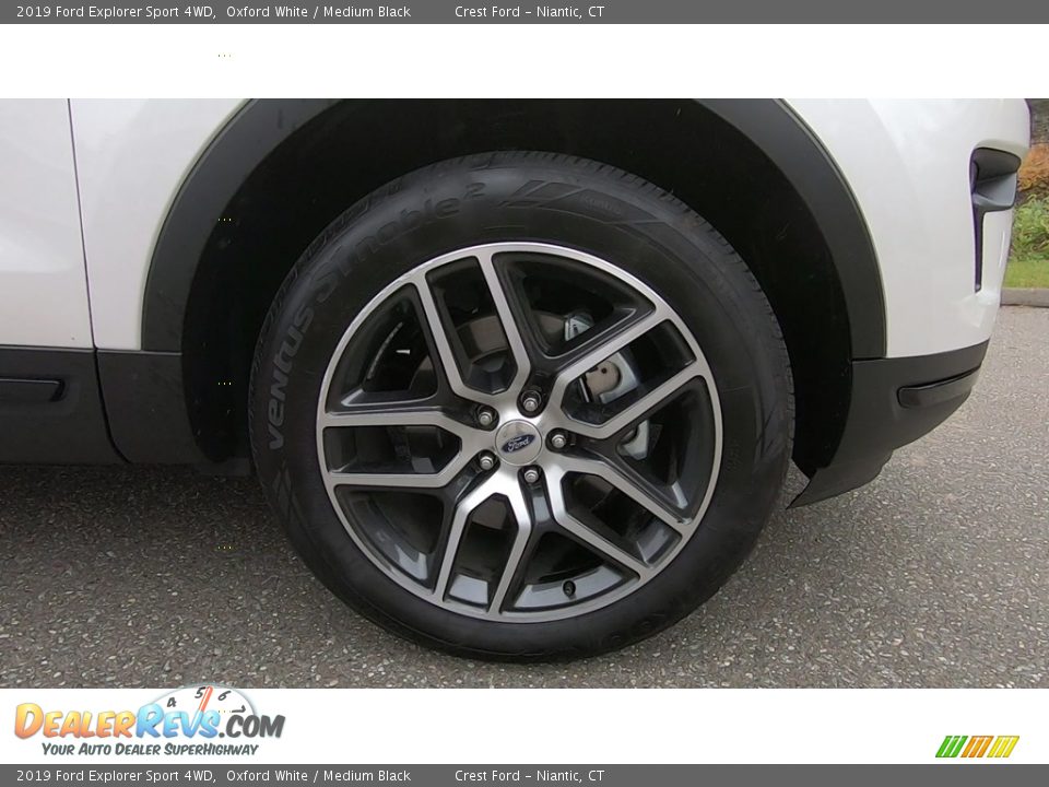 2019 Ford Explorer Sport 4WD Oxford White / Medium Black Photo #27