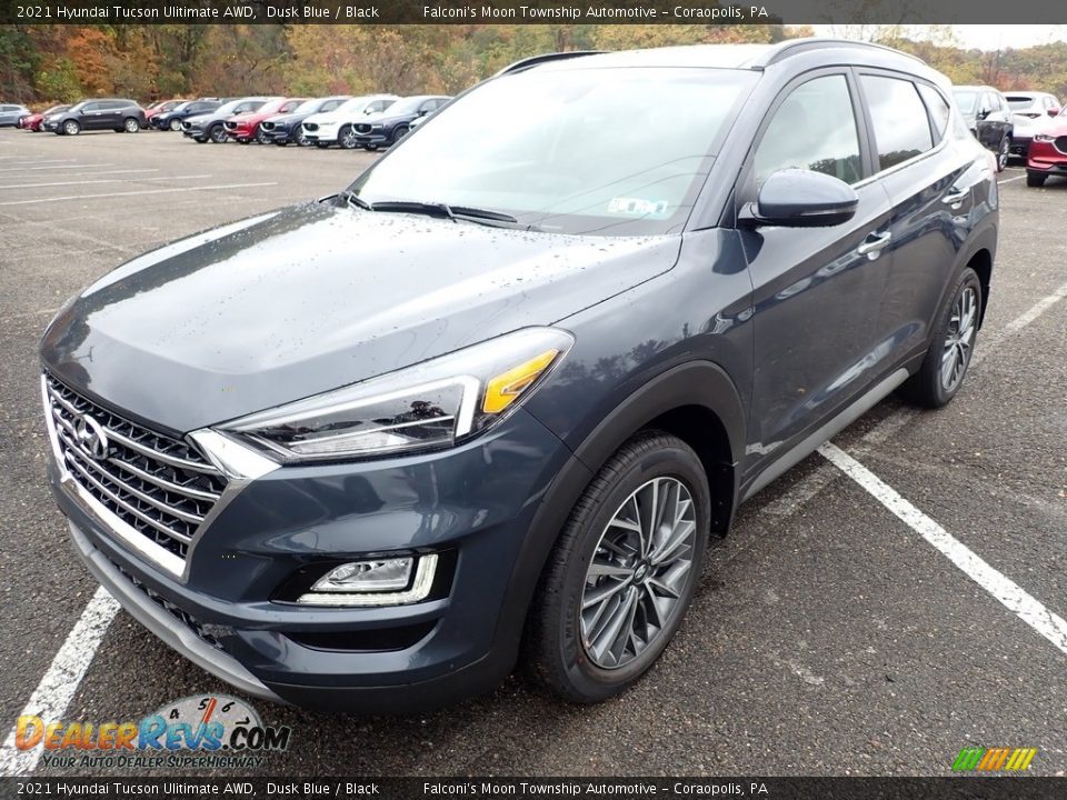 2021 Hyundai Tucson Ulitimate AWD Dusk Blue / Black Photo #5