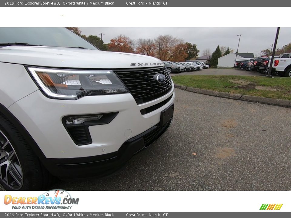 2019 Ford Explorer Sport 4WD Oxford White / Medium Black Photo #28