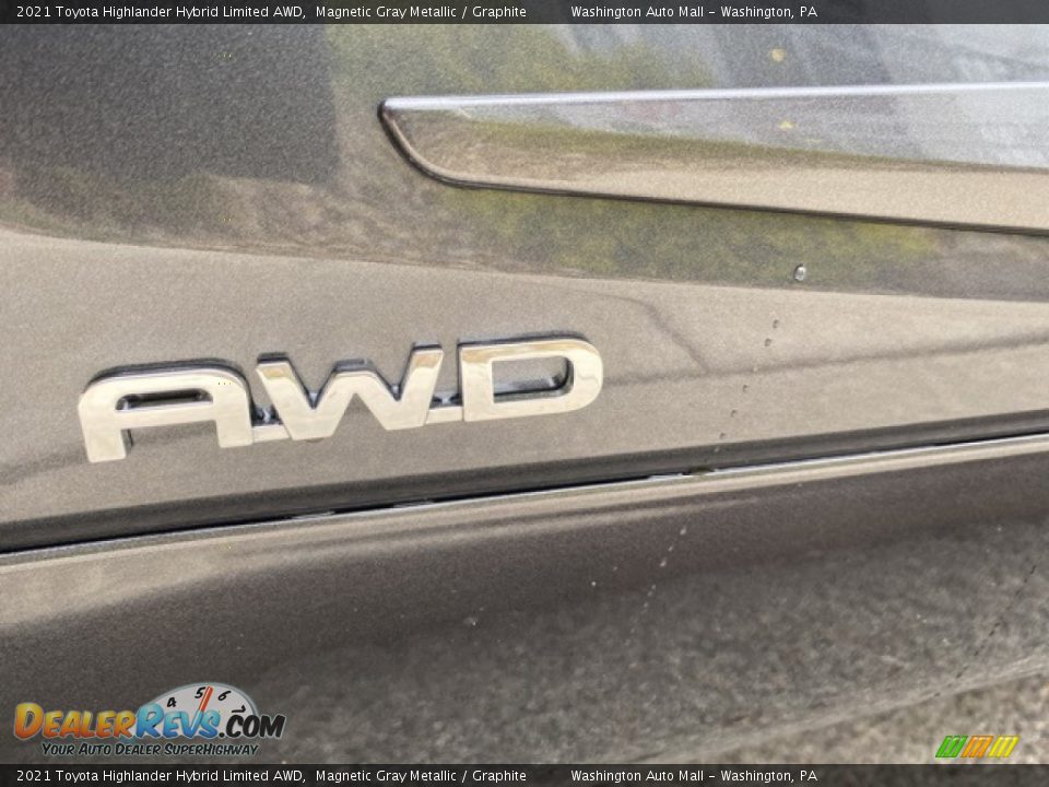 2021 Toyota Highlander Hybrid Limited AWD Magnetic Gray Metallic / Graphite Photo #30