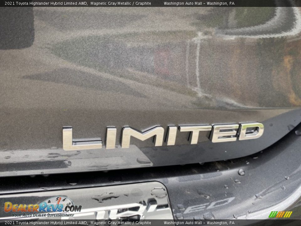 2021 Toyota Highlander Hybrid Limited AWD Magnetic Gray Metallic / Graphite Photo #31