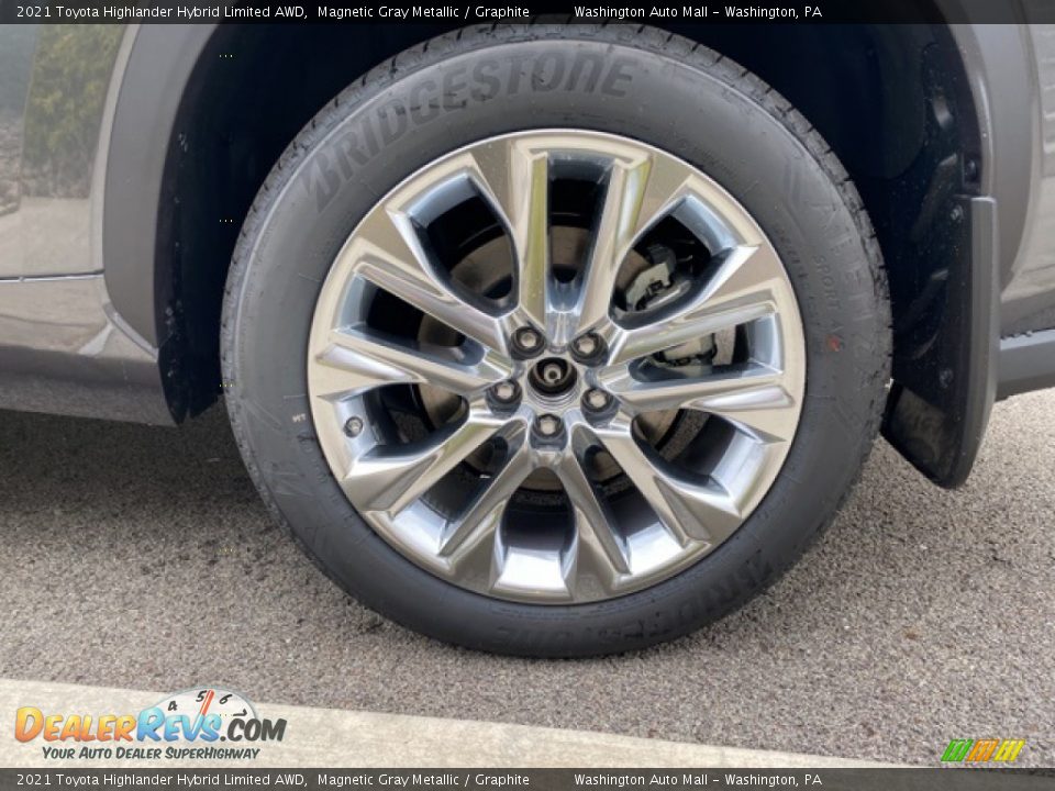 2021 Toyota Highlander Hybrid Limited AWD Magnetic Gray Metallic / Graphite Photo #33