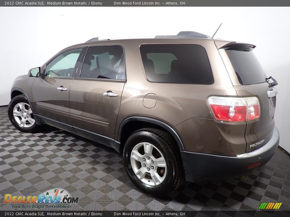 2012 GMC Acadia SLE Medium Brown Metallic / Ebony Photo #9