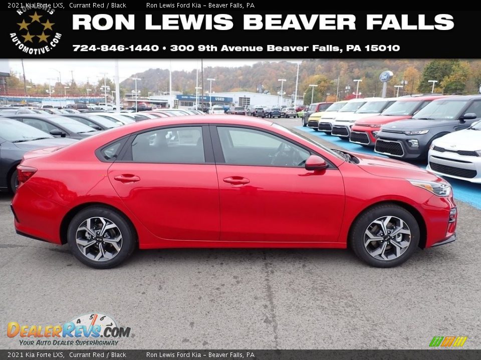 2021 Kia Forte LXS Currant Red / Black Photo #1