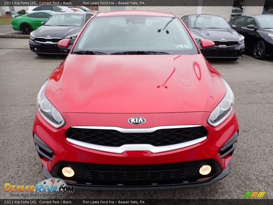 2021 Kia Forte LXS Currant Red / Black Photo #4