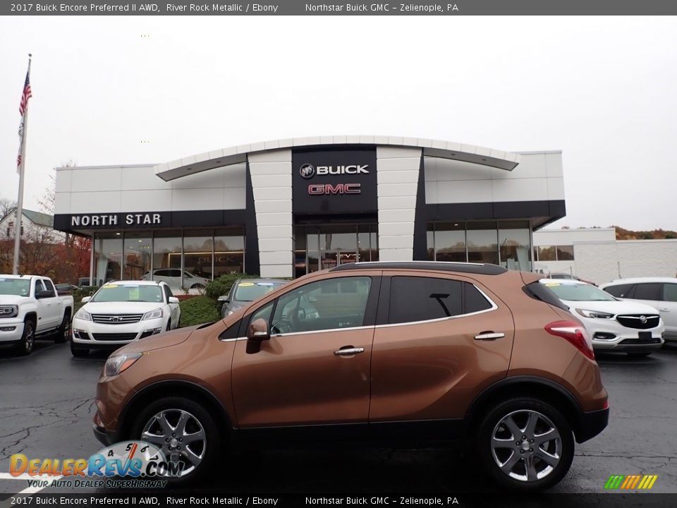 2017 Buick Encore Preferred II AWD River Rock Metallic / Ebony Photo #1