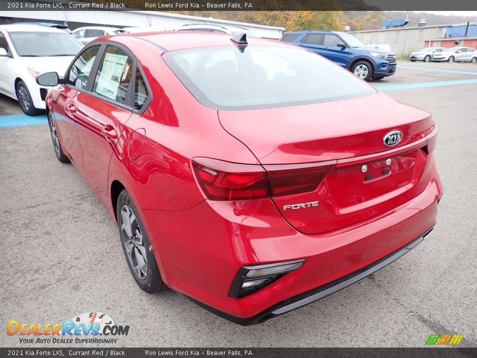 2021 Kia Forte LXS Currant Red / Black Photo #7