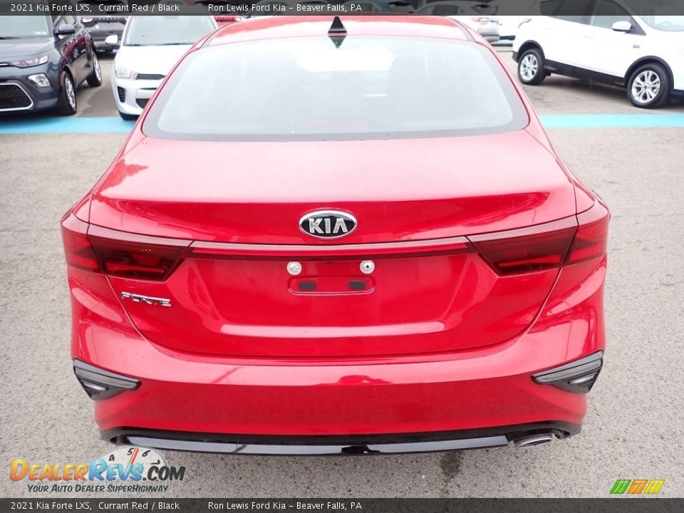 2021 Kia Forte LXS Currant Red / Black Photo #8