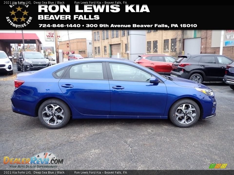 2021 Kia Forte LXS Deep Sea Blue / Black Photo #1