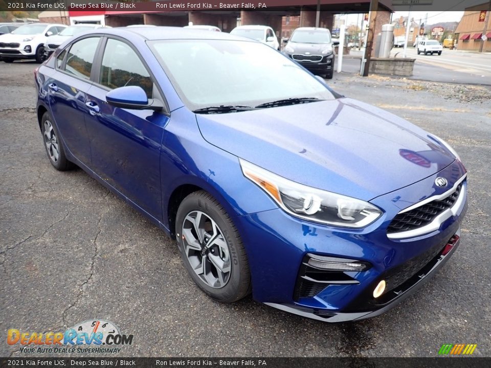 2021 Kia Forte LXS Deep Sea Blue / Black Photo #3