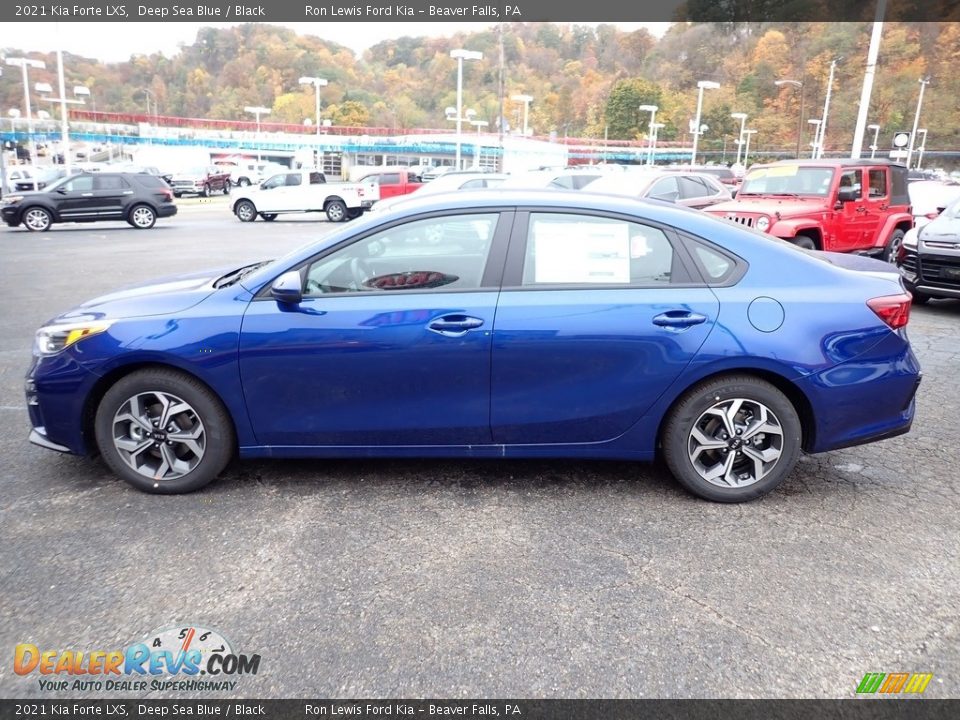 Deep Sea Blue 2021 Kia Forte LXS Photo #6