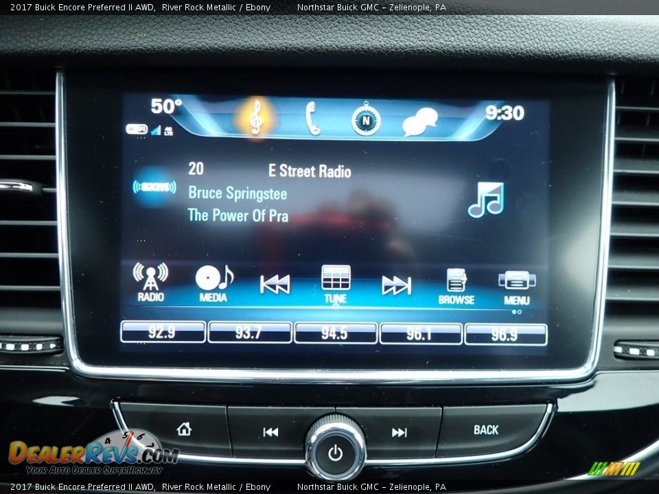 2017 Buick Encore Preferred II AWD River Rock Metallic / Ebony Photo #26