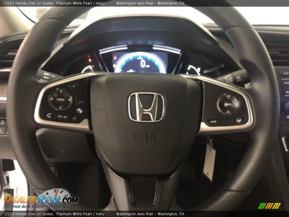 2020 Honda Civic LX Sedan Platinum White Pearl / Ivory Photo #11