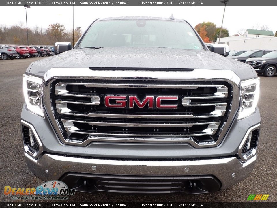2021 GMC Sierra 1500 SLT Crew Cab 4WD Satin Steel Metallic / Jet Black Photo #2