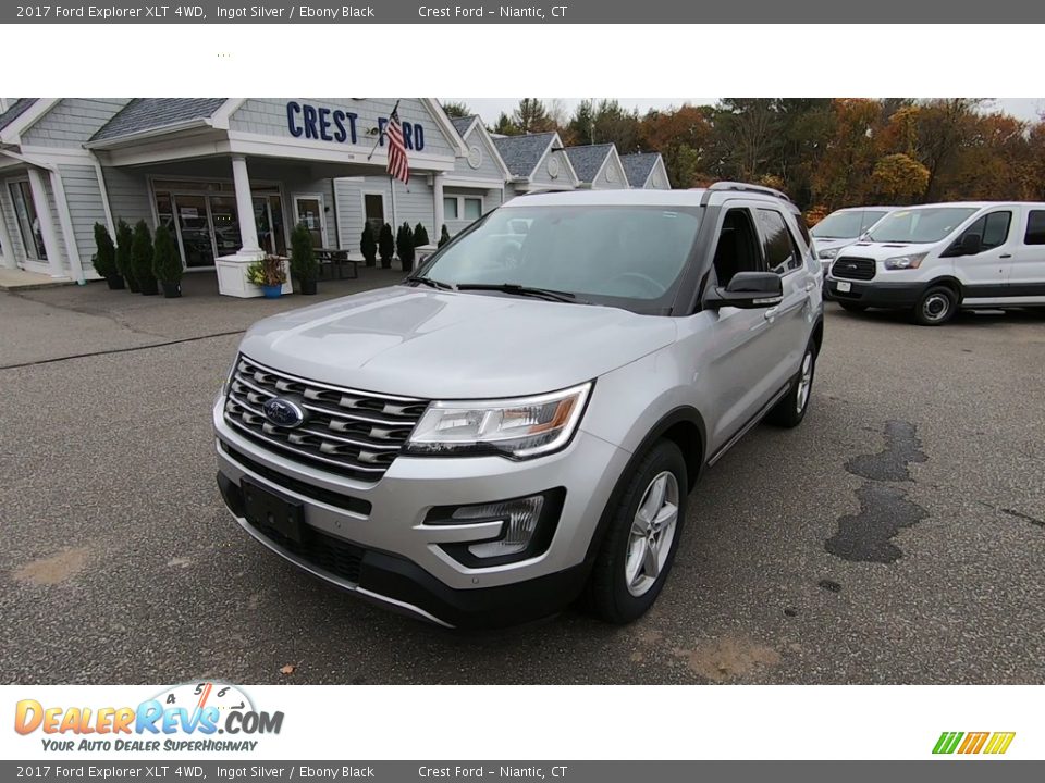 2017 Ford Explorer XLT 4WD Ingot Silver / Ebony Black Photo #3