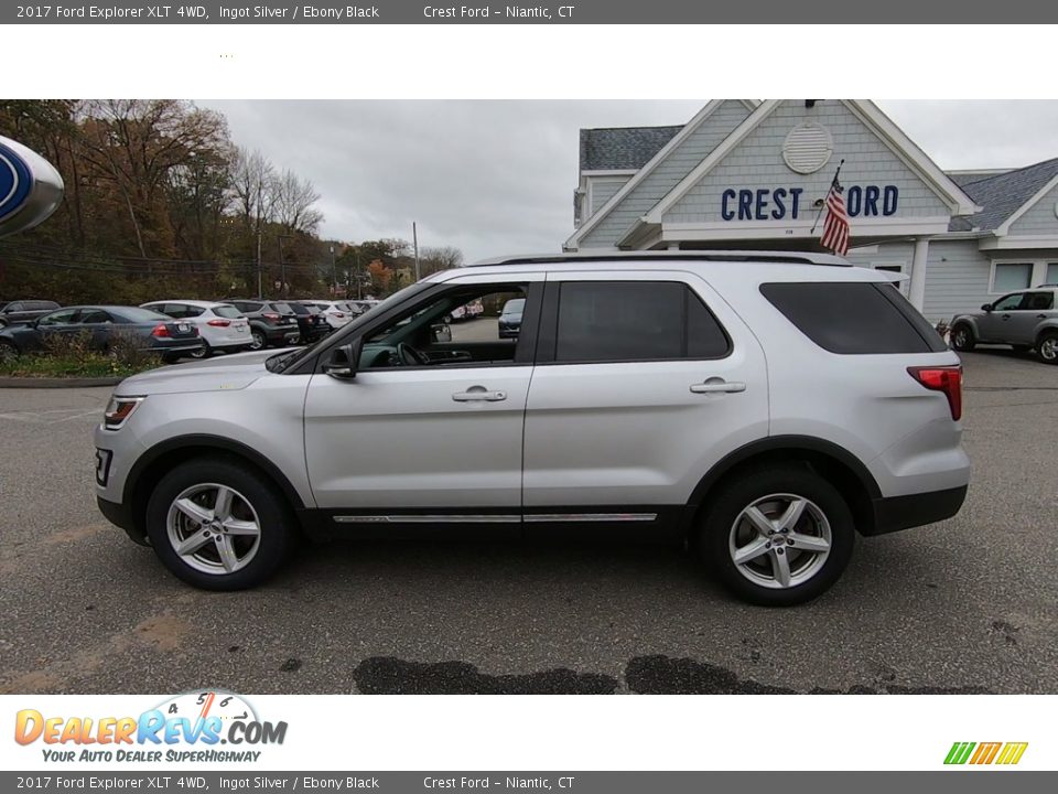 2017 Ford Explorer XLT 4WD Ingot Silver / Ebony Black Photo #4