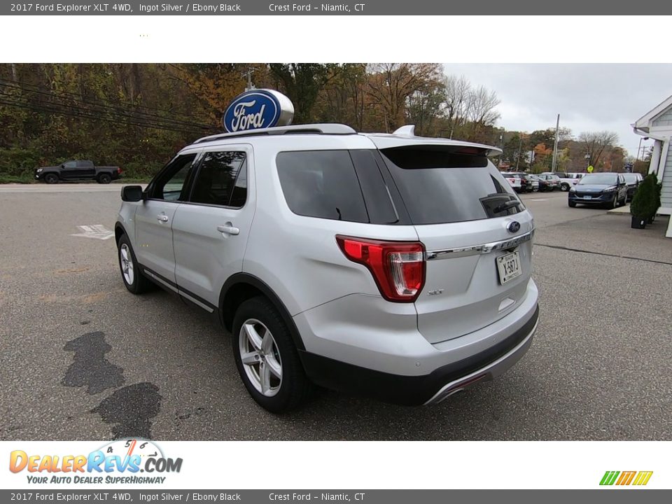 2017 Ford Explorer XLT 4WD Ingot Silver / Ebony Black Photo #5