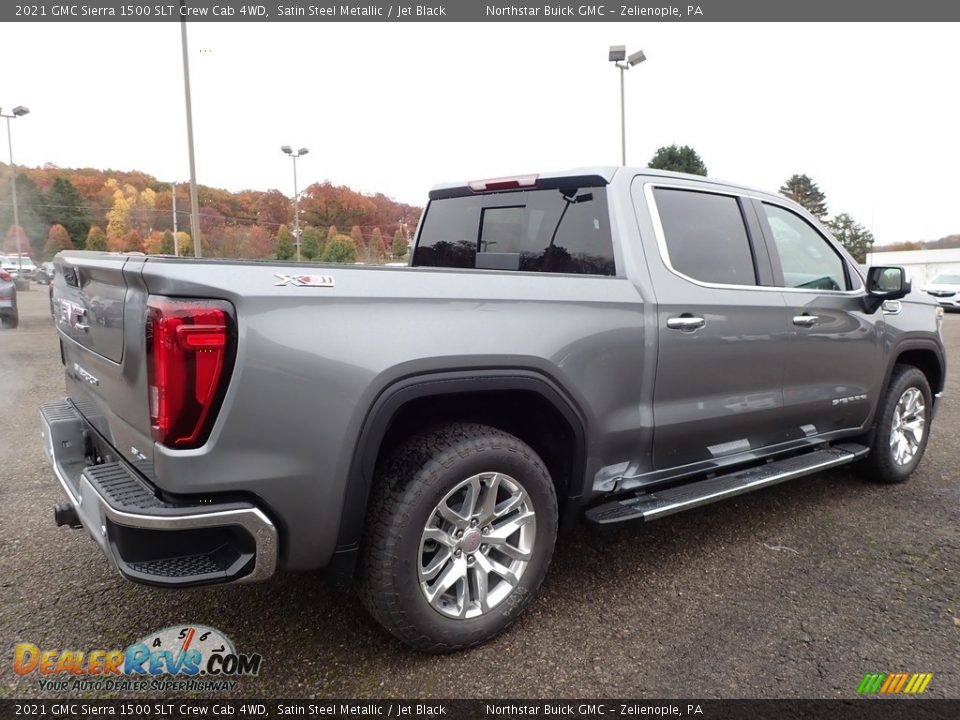 2021 GMC Sierra 1500 SLT Crew Cab 4WD Satin Steel Metallic / Jet Black Photo #5