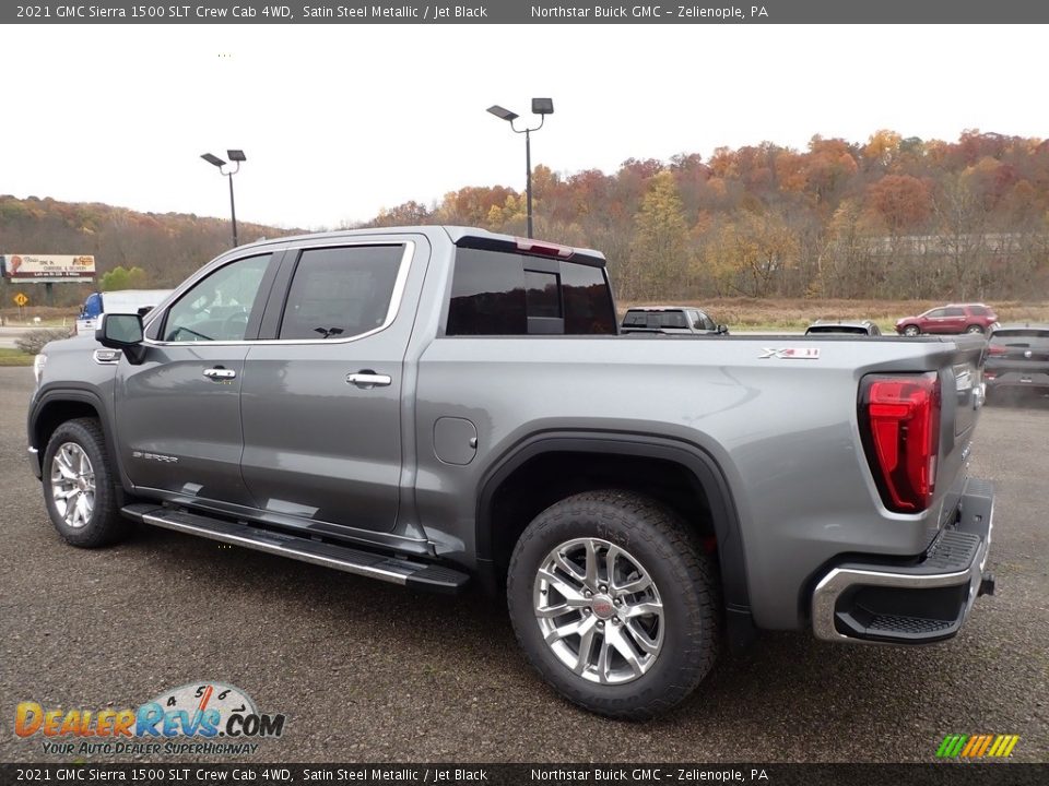 2021 GMC Sierra 1500 SLT Crew Cab 4WD Satin Steel Metallic / Jet Black Photo #7