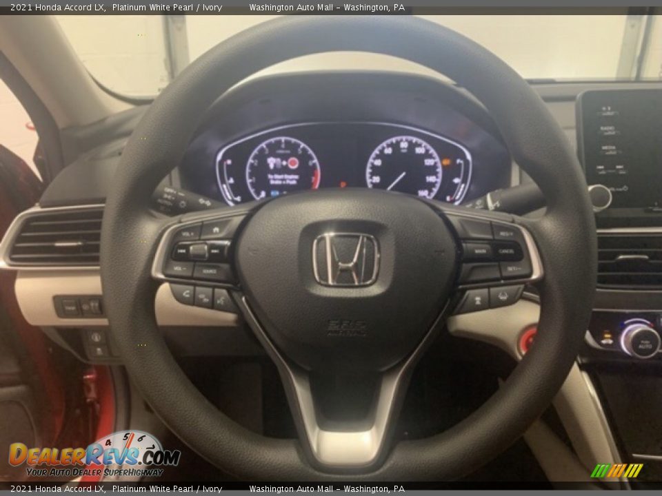 2021 Honda Accord LX Platinum White Pearl / Ivory Photo #7