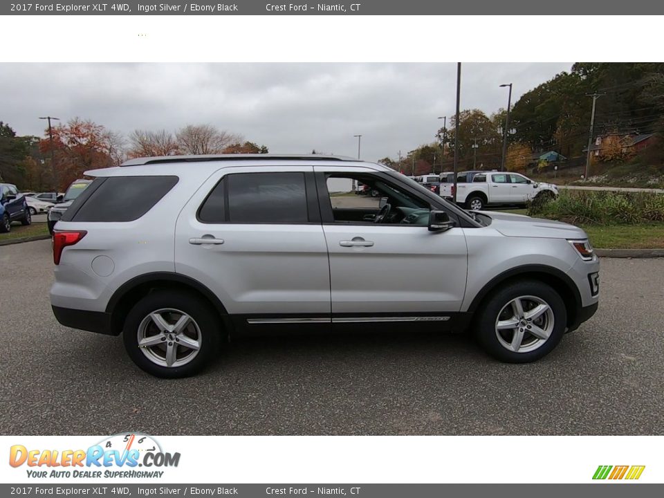 2017 Ford Explorer XLT 4WD Ingot Silver / Ebony Black Photo #8