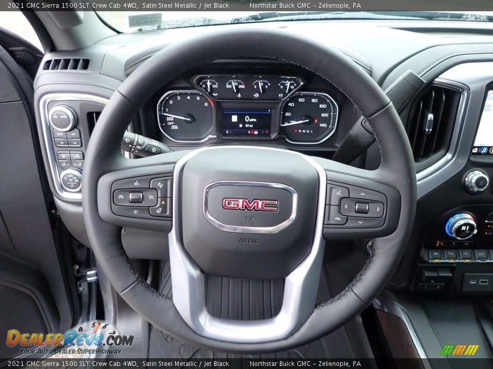 2021 GMC Sierra 1500 SLT Crew Cab 4WD Steering Wheel Photo #17