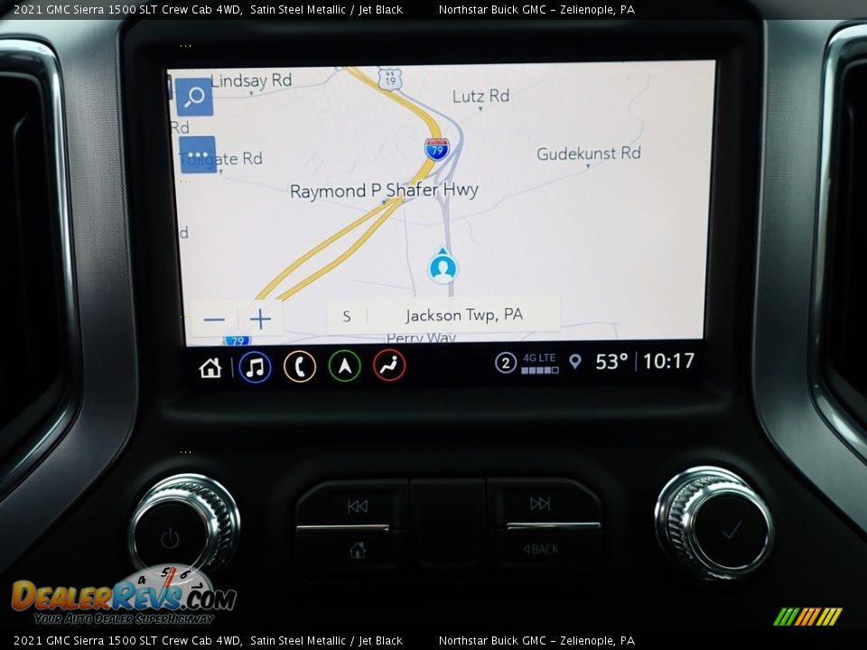 Navigation of 2021 GMC Sierra 1500 SLT Crew Cab 4WD Photo #18