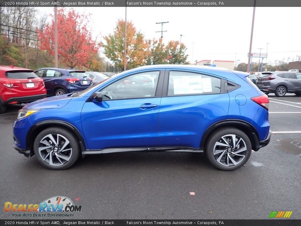 Aegean Blue Metallic 2020 Honda HR-V Sport AWD Photo #2