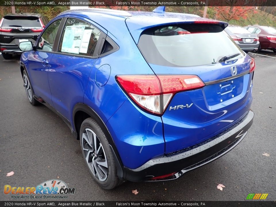 2020 Honda HR-V Sport AWD Aegean Blue Metallic / Black Photo #3