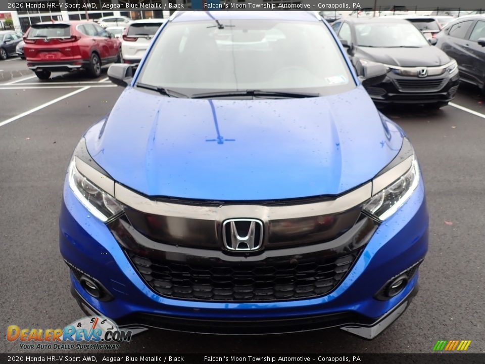 2020 Honda HR-V Sport AWD Aegean Blue Metallic / Black Photo #7