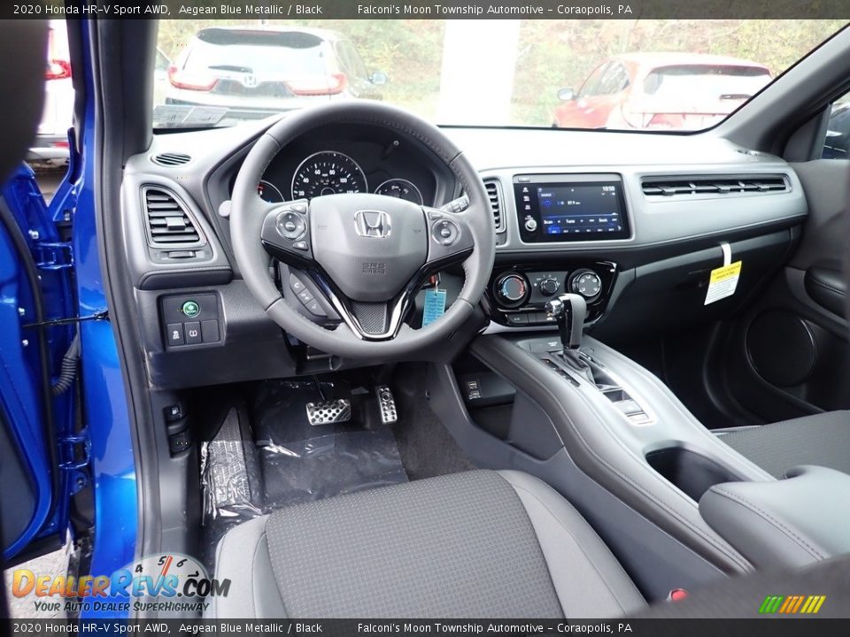 Black Interior - 2020 Honda HR-V Sport AWD Photo #10