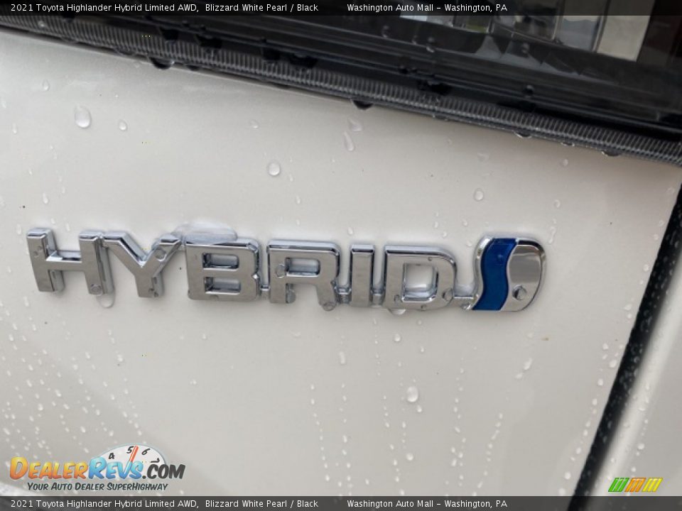 2021 Toyota Highlander Hybrid Limited AWD Blizzard White Pearl / Black Photo #31