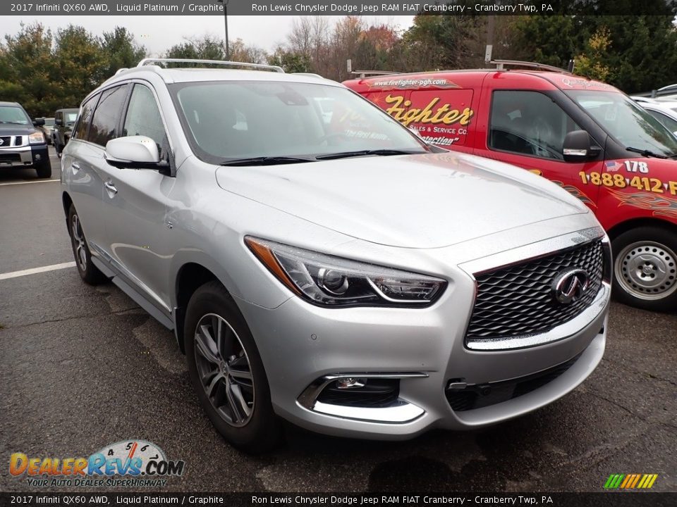 Front 3/4 View of 2017 Infiniti QX60 AWD Photo #2