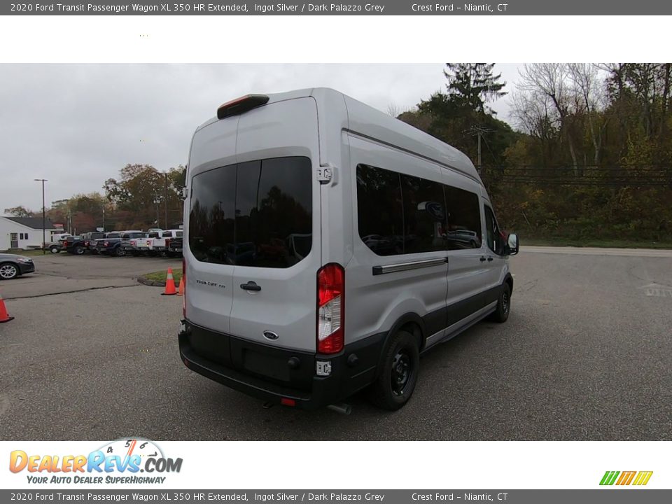 2020 Ford Transit Passenger Wagon XL 350 HR Extended Ingot Silver / Dark Palazzo Grey Photo #7