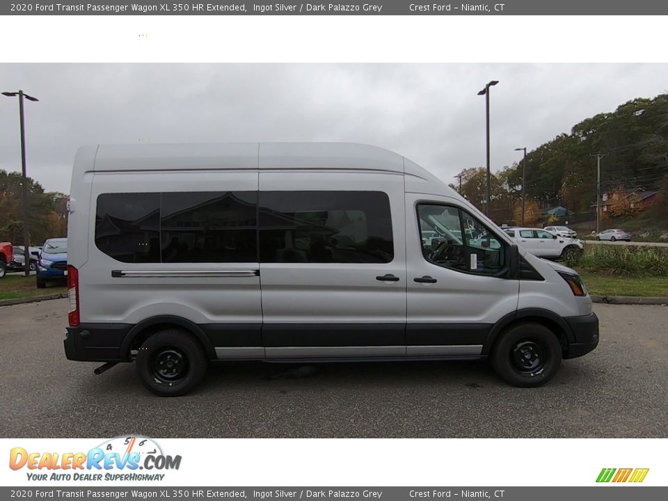 2020 Ford Transit Passenger Wagon XL 350 HR Extended Ingot Silver / Dark Palazzo Grey Photo #8