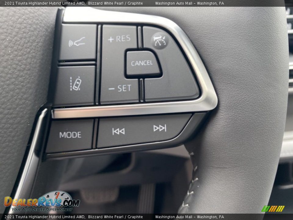 2021 Toyota Highlander Hybrid Limited AWD Steering Wheel Photo #14