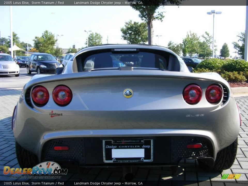 2005 Lotus Elise Storm Titanium / Red Photo #4