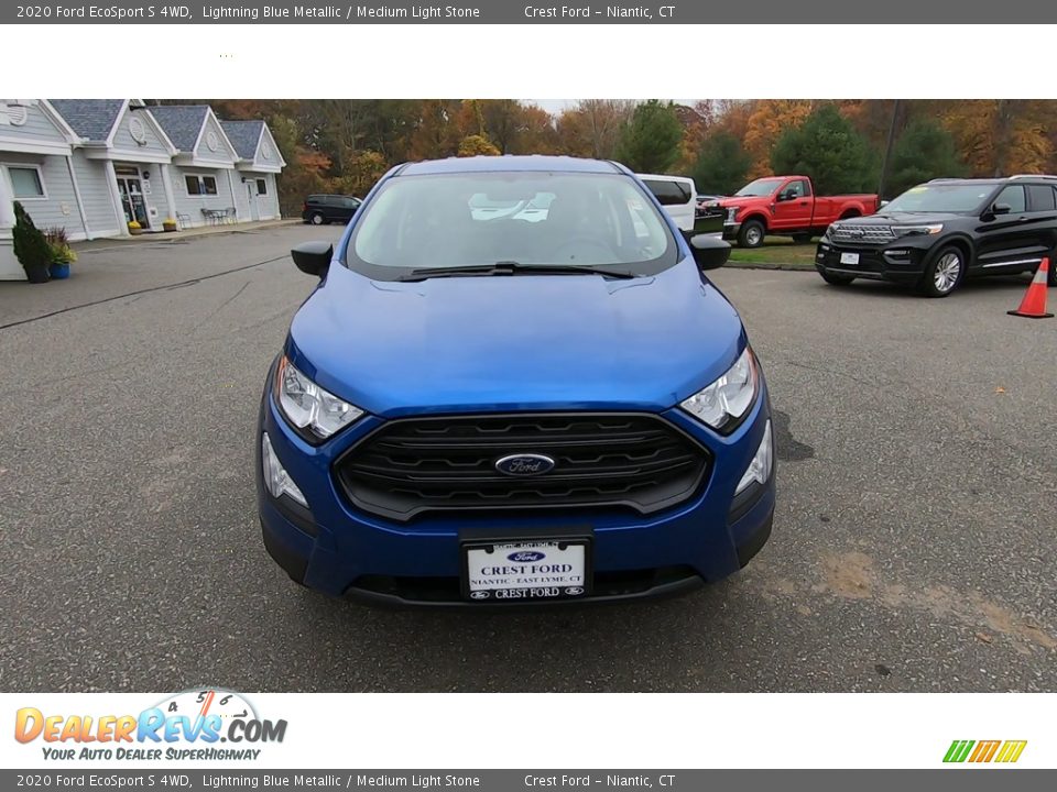 2020 Ford EcoSport S 4WD Lightning Blue Metallic / Medium Light Stone Photo #2