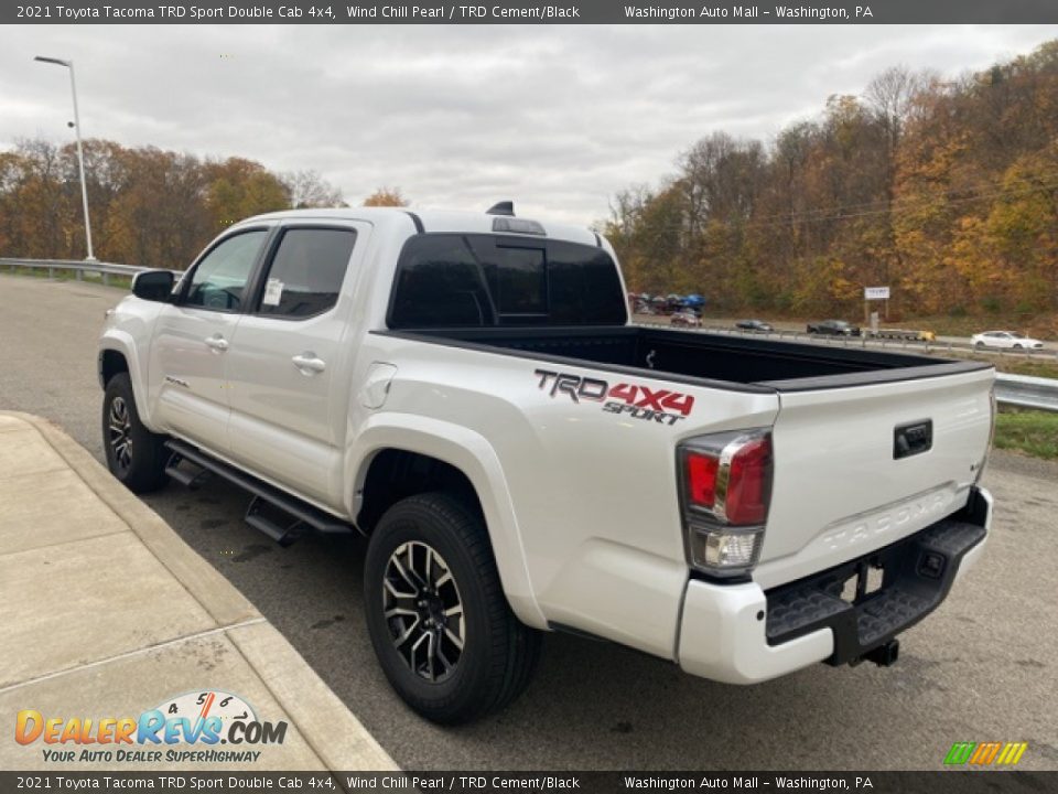 2021 Toyota Tacoma TRD Sport Double Cab 4x4 Wind Chill Pearl / TRD Cement/Black Photo #2