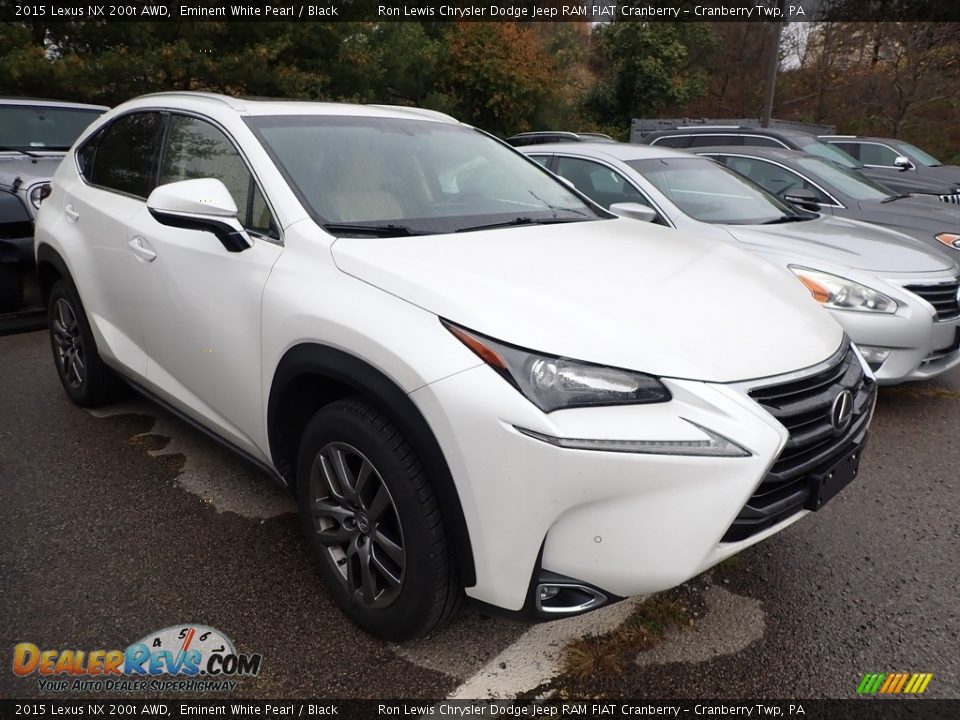 2015 Lexus NX 200t AWD Eminent White Pearl / Black Photo #2