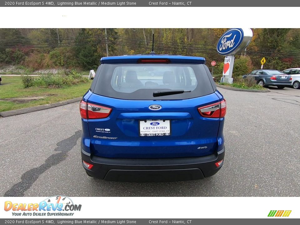 2020 Ford EcoSport S 4WD Lightning Blue Metallic / Medium Light Stone Photo #6