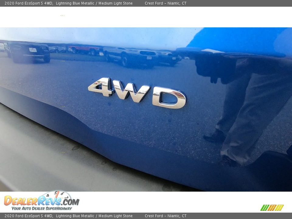2020 Ford EcoSport S 4WD Lightning Blue Metallic / Medium Light Stone Photo #9
