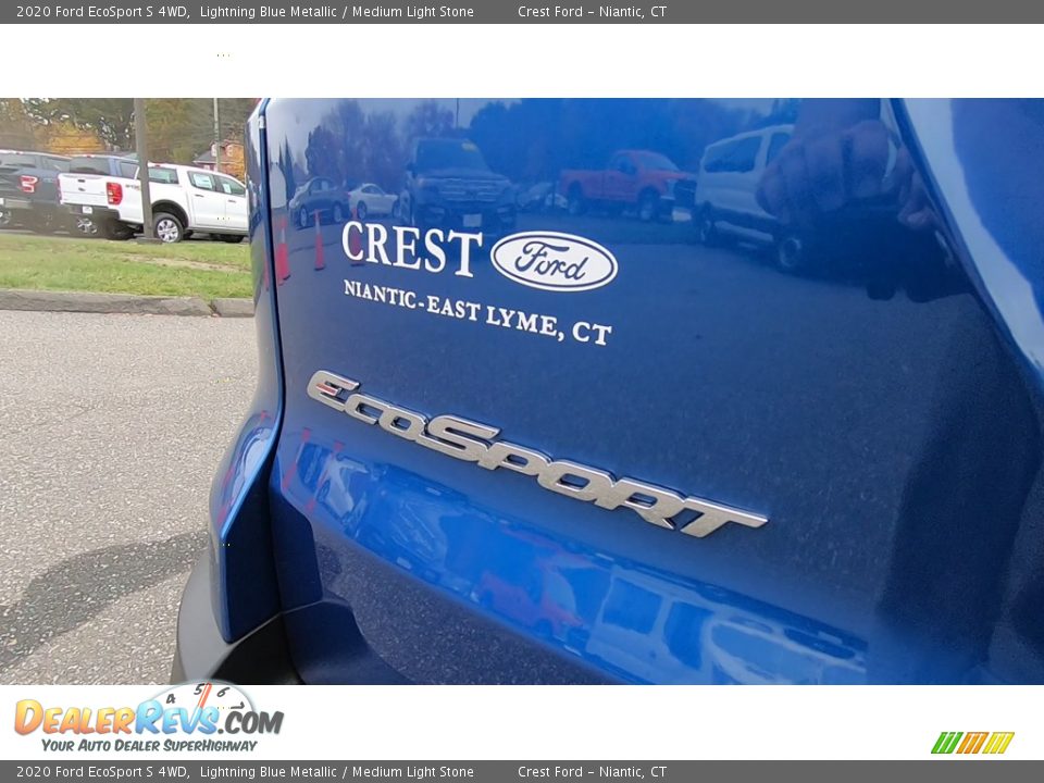 2020 Ford EcoSport S 4WD Lightning Blue Metallic / Medium Light Stone Photo #10