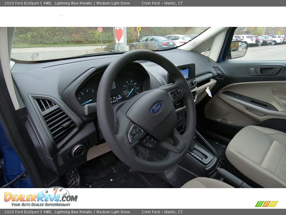 2020 Ford EcoSport S 4WD Lightning Blue Metallic / Medium Light Stone Photo #11