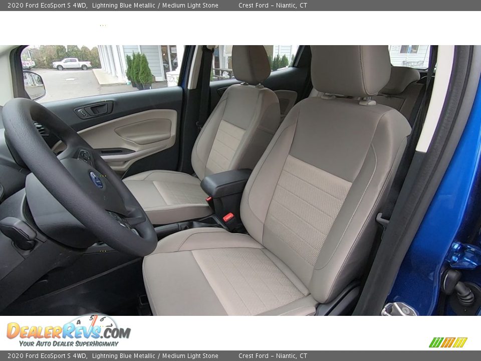 2020 Ford EcoSport S 4WD Lightning Blue Metallic / Medium Light Stone Photo #12