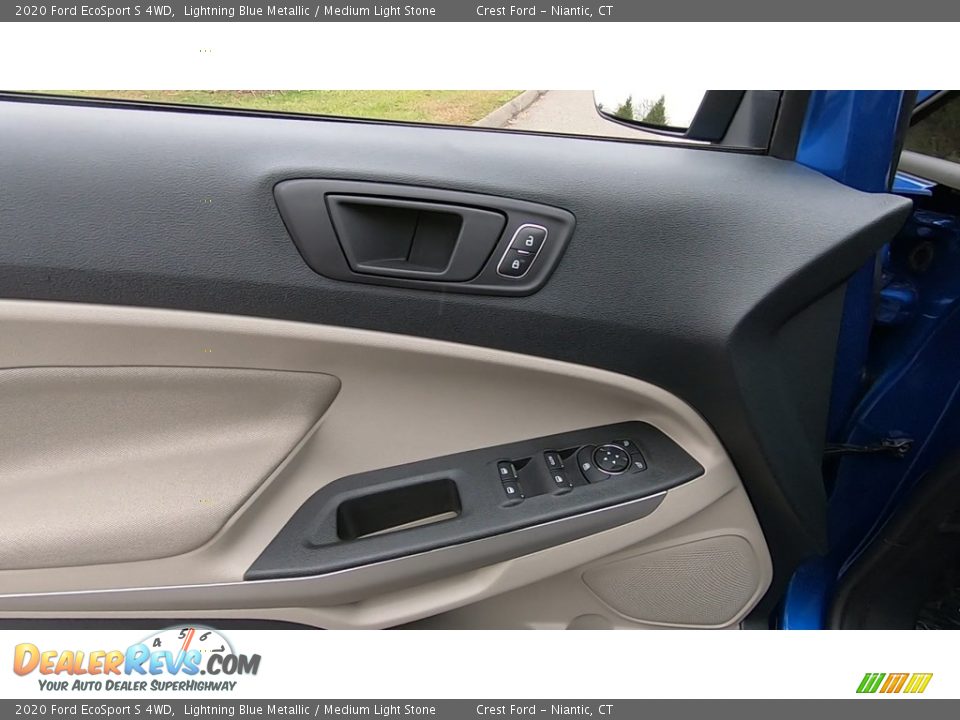2020 Ford EcoSport S 4WD Lightning Blue Metallic / Medium Light Stone Photo #13