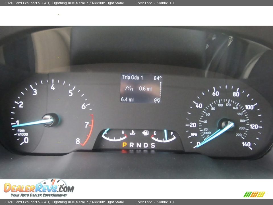 2020 Ford EcoSport S 4WD Lightning Blue Metallic / Medium Light Stone Photo #14