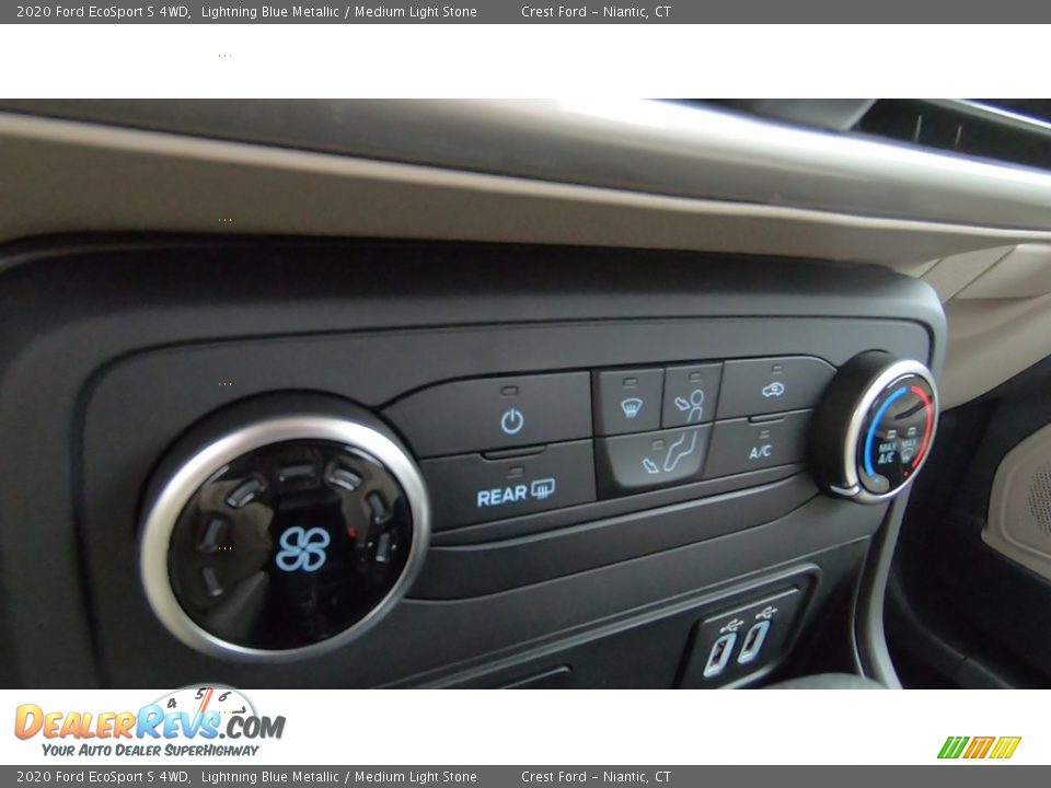 2020 Ford EcoSport S 4WD Lightning Blue Metallic / Medium Light Stone Photo #16