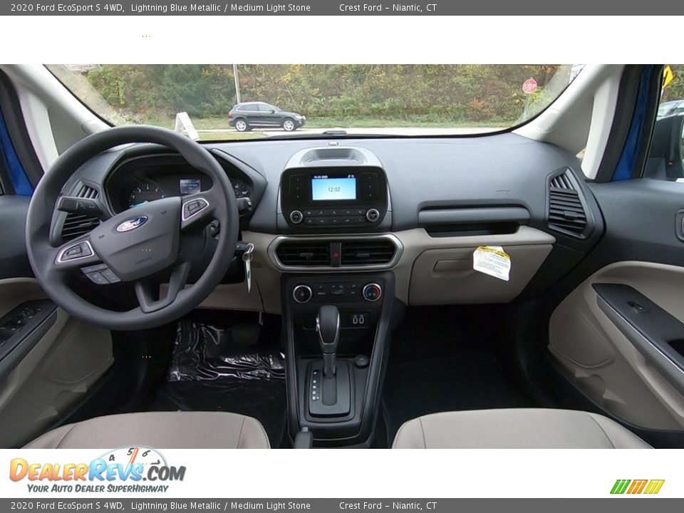 2020 Ford EcoSport S 4WD Lightning Blue Metallic / Medium Light Stone Photo #19