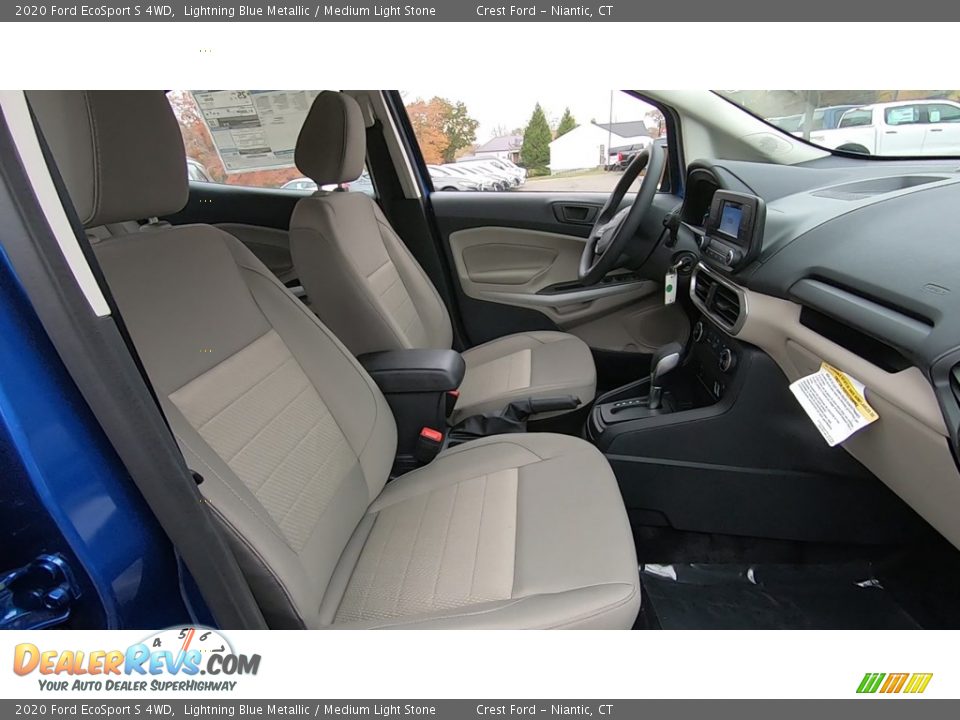 2020 Ford EcoSport S 4WD Lightning Blue Metallic / Medium Light Stone Photo #23